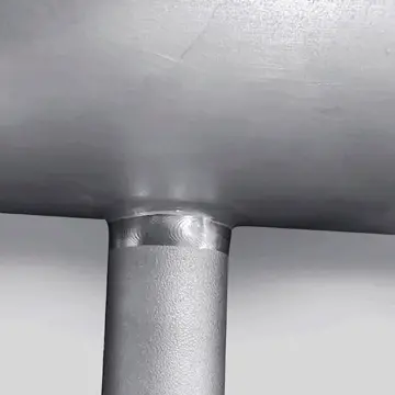 High quality welding of tee pipe